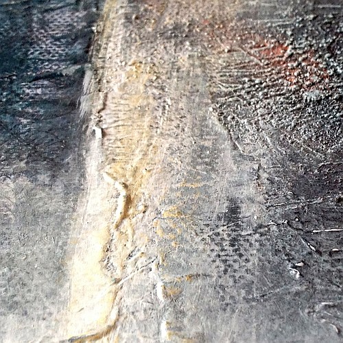 Solstice d'hiver, peinture abstraite, Miryl 2018, détail