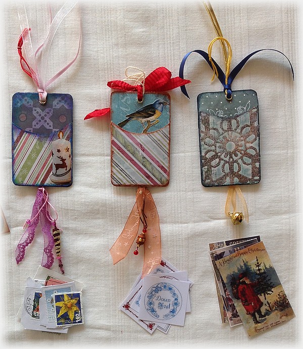 Cartes à jouer altérées Noël